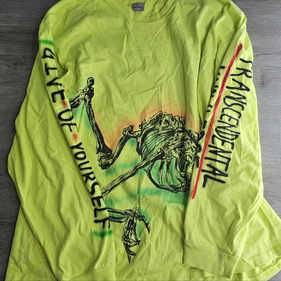 Yeezy Wes Lang Skeleton Long Sleeve T Shirt XL - Picture 4 of 6